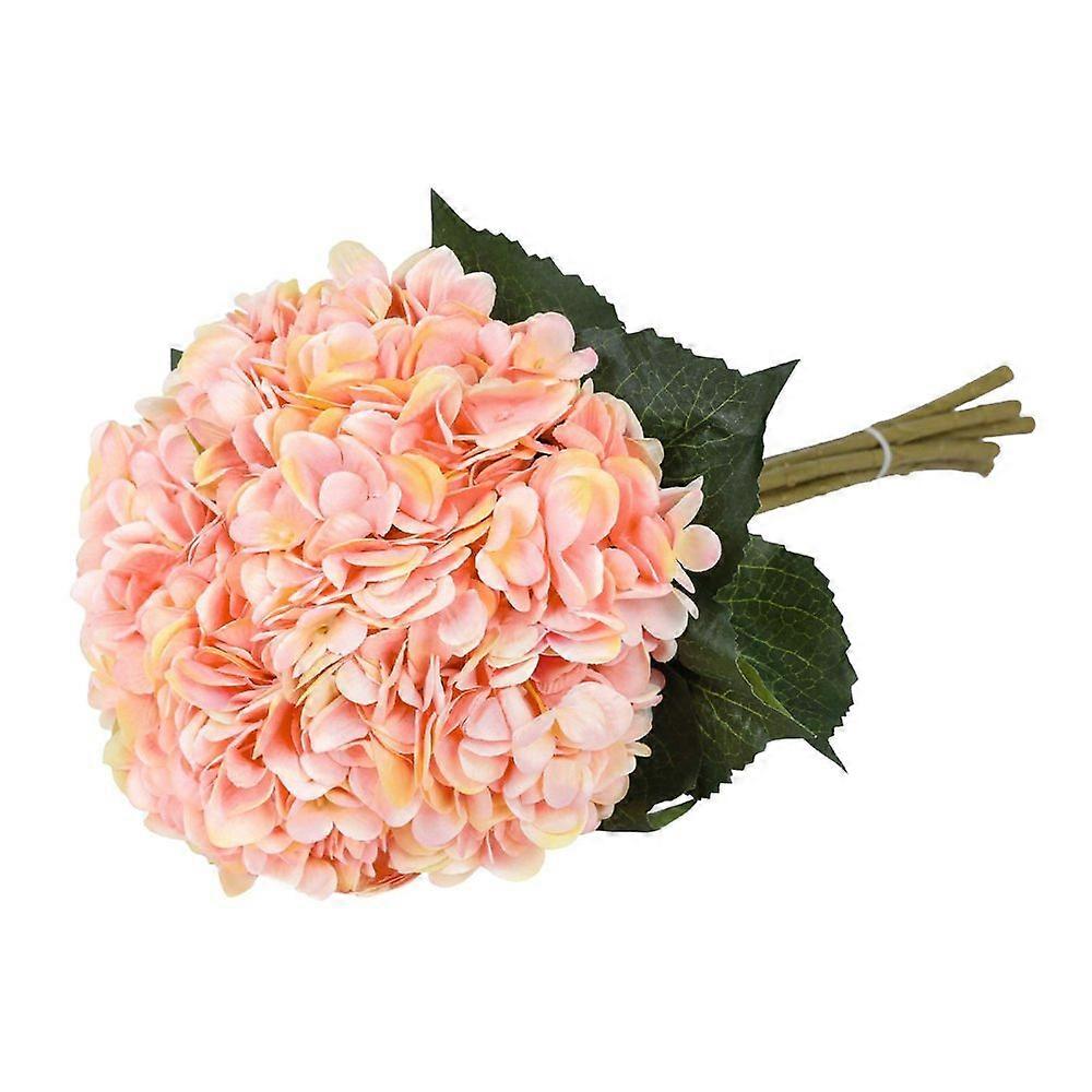 Pack of 5 simulation hydrangea pink
