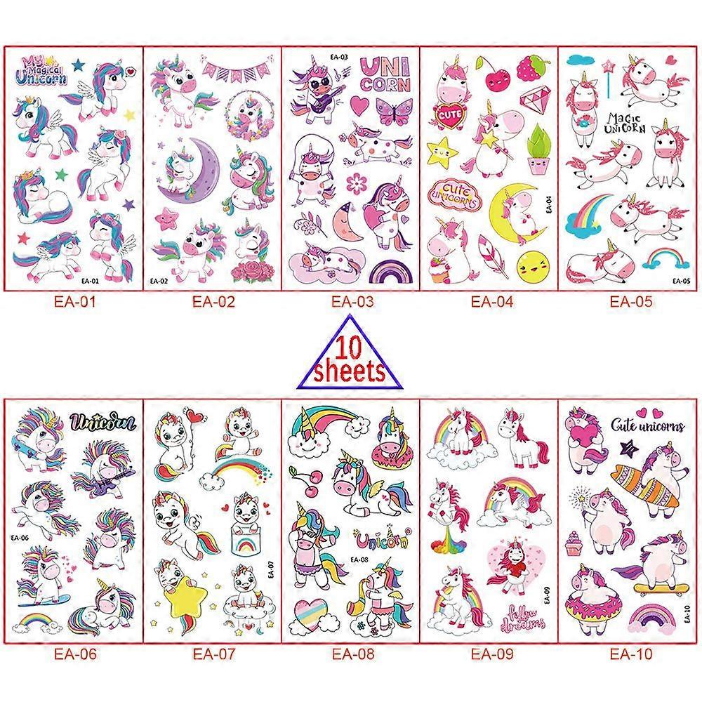 Children's cartoon tattoo stickers,Unicorn EA