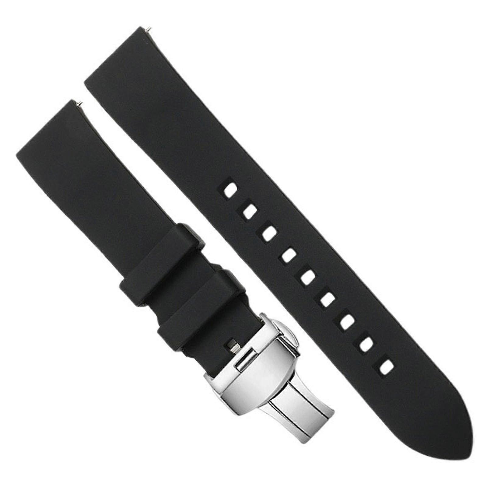 Silicone Watch Strap, Quick Release Easy Installation Replace Wristwatch Band