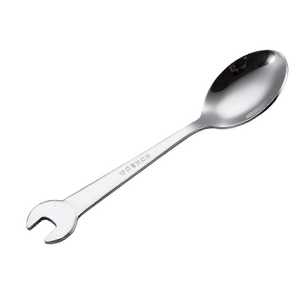 Stainless Steel Spanner Spoon Fork for Creative Wrench Shape Dinnerware Tablewar