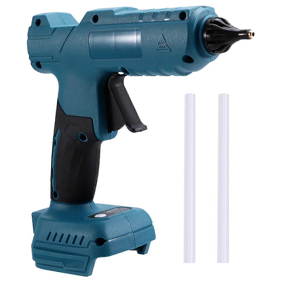 Cordless Electric Hot Melt Glue Tool Rechargeable Anti-Scald Copper Nozzle DIY with Glue Sticks for