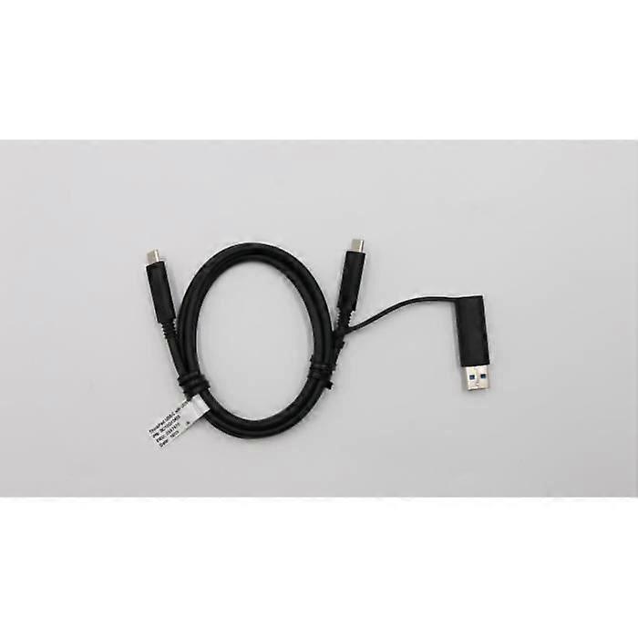 Cabo USB-C - LENOVO - FRU03X7470 - Preto - Transferência de Dados - Com dongle