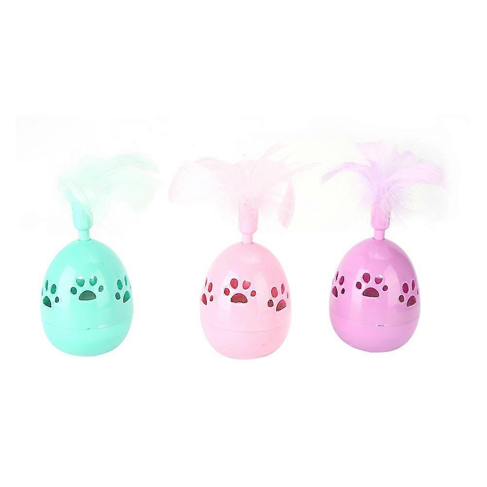 3PCS Feather Bell Cat Teaser Toy Set - Interactive Play, Colorful Feather Teasers, Durable Material for Indoor Cats