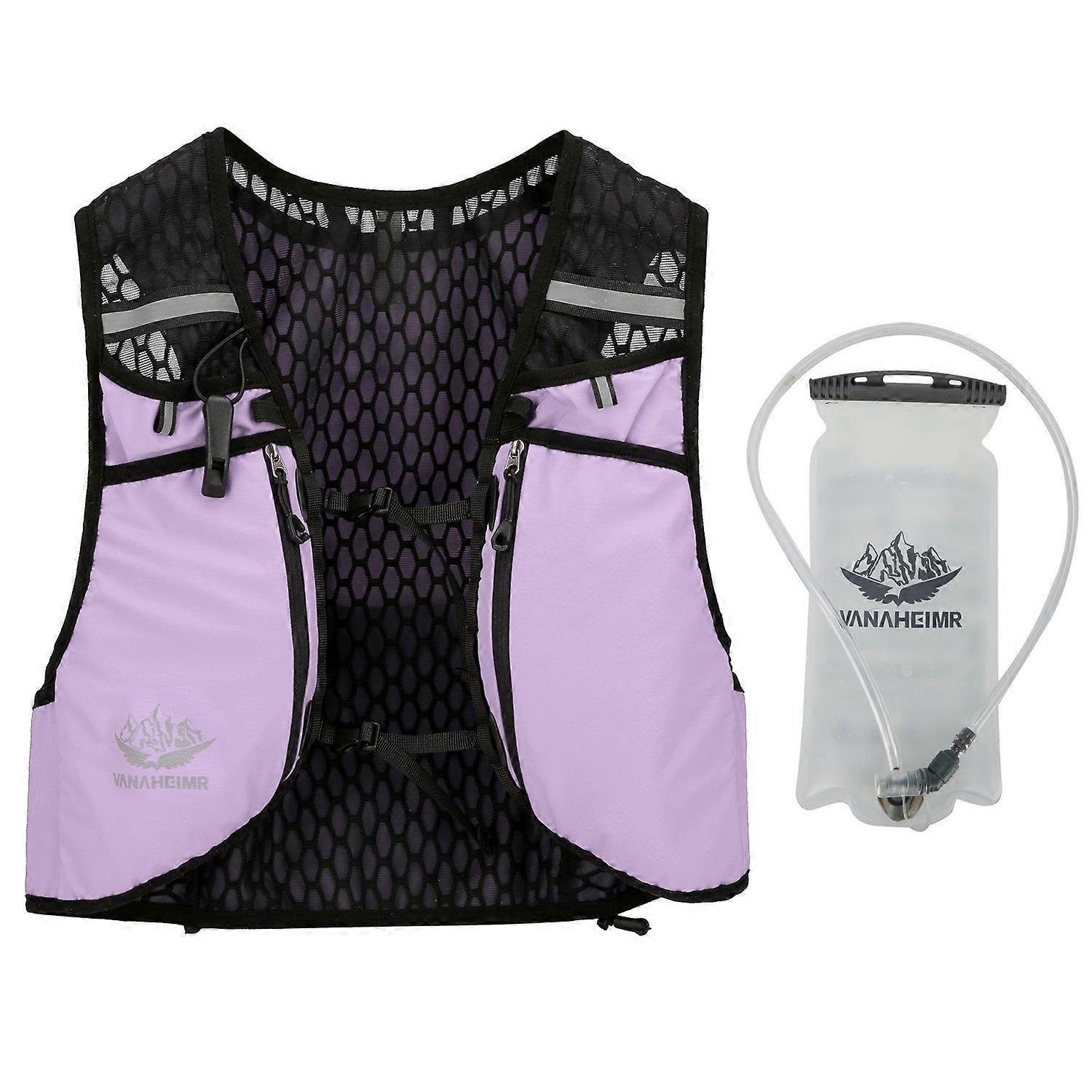VANAHEIMR Running Vest with Hydration Bag Adjustable Universal Hydration Vest for Women and Men Clim