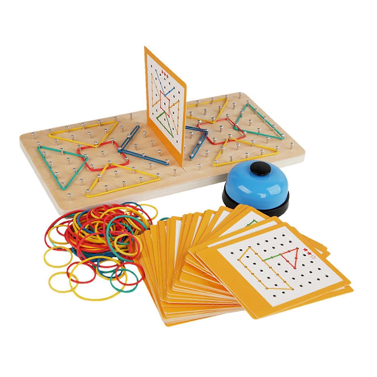 Graphical Math Pattern Blocks Board Graphical Mathematical Toy for Preschool