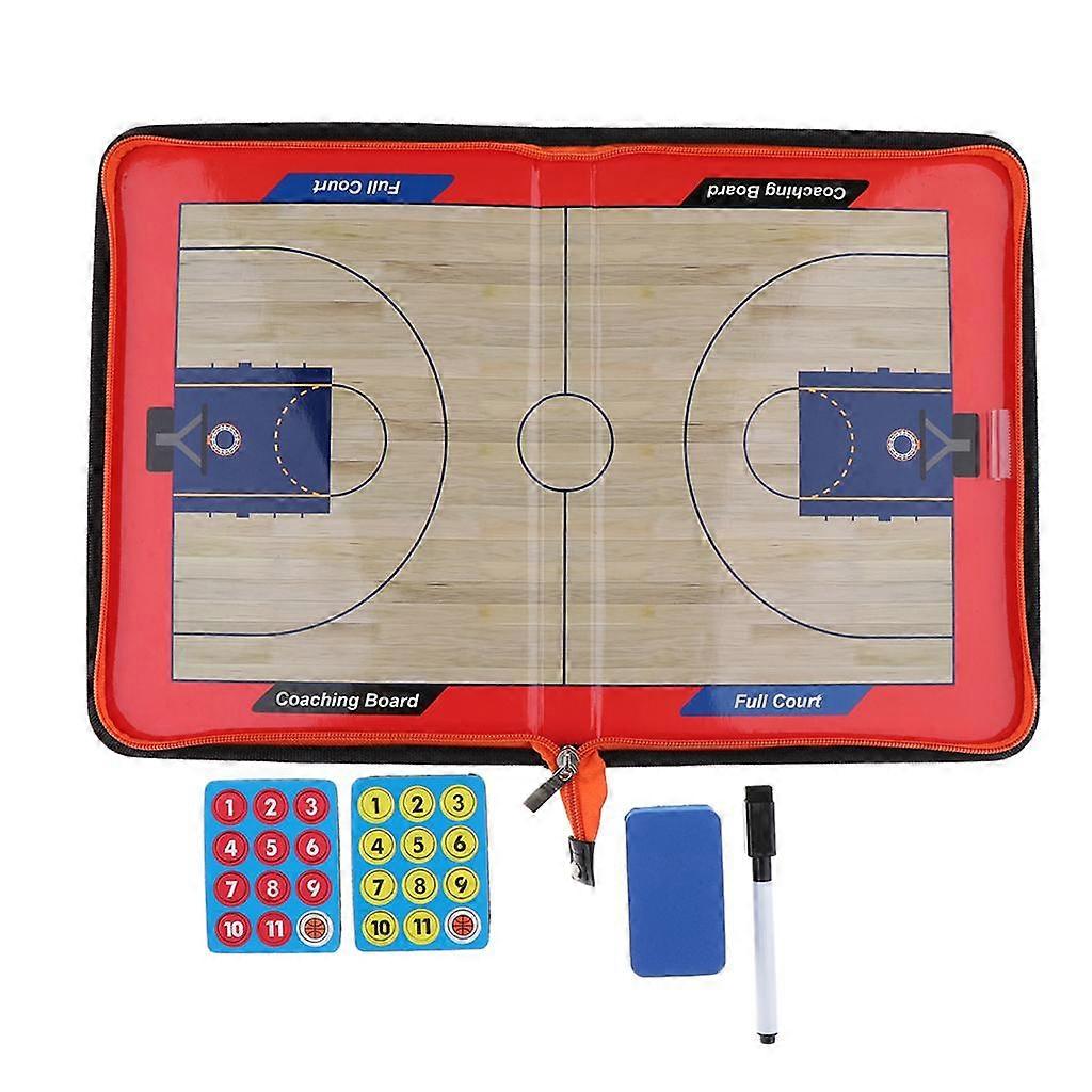 Magnetic Basketball Coaching Board Foldable Strategy Clipboard Training Aids