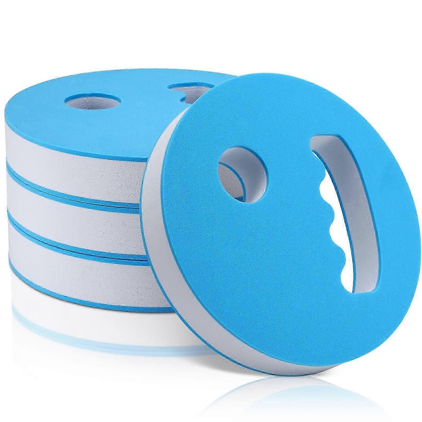 4 Pcs Water Exercise Discs Water Weights for Pool Exercise Set Eva Foam Water Aerobic Equipment for Adults Hand Held Pool Resistance_Lucky_B