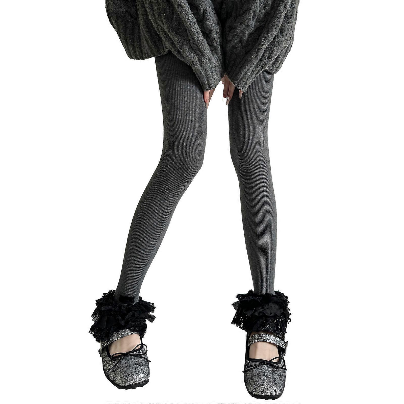 Elegant Cotton Cropped Trousers With Feminine Lace Detail Comfortable Pants Soft Fabric Bottoms For Various Occasion soot