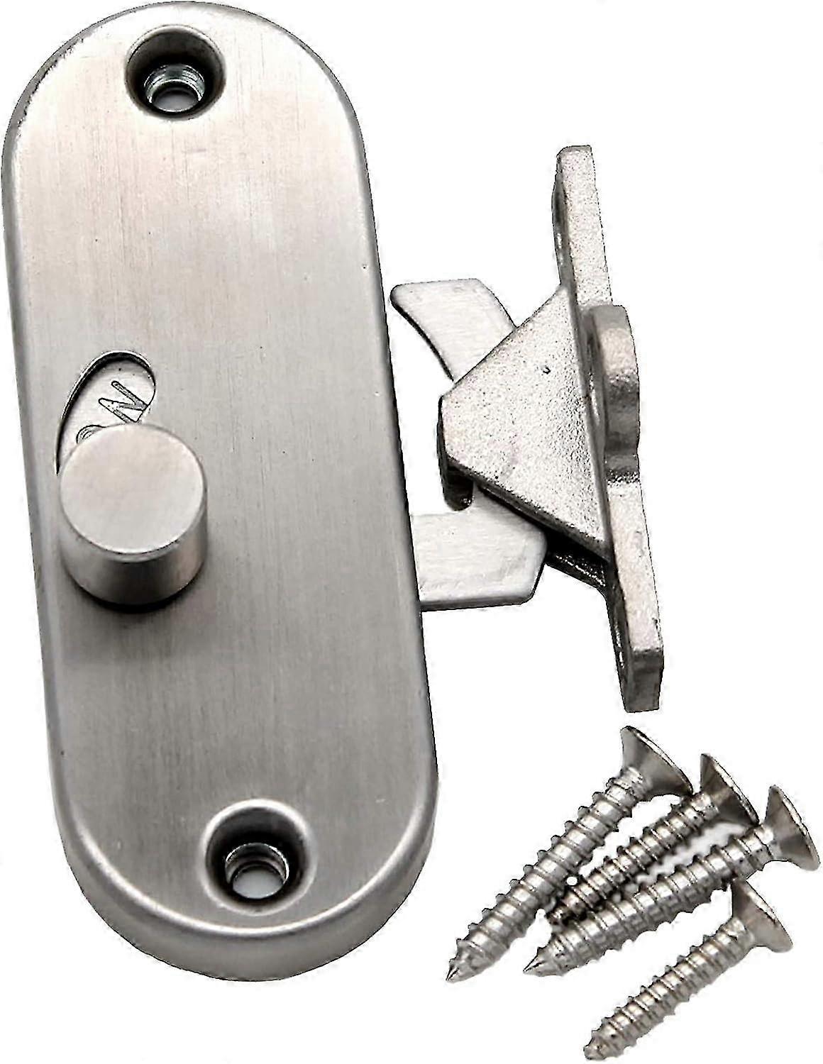 Sliding Door Lock 90 Degree Movable Door, Right Angle Buckle, Privacy Lock, Sliding Door Lock and Bolt Lock, Cam Lock (1 Lock)