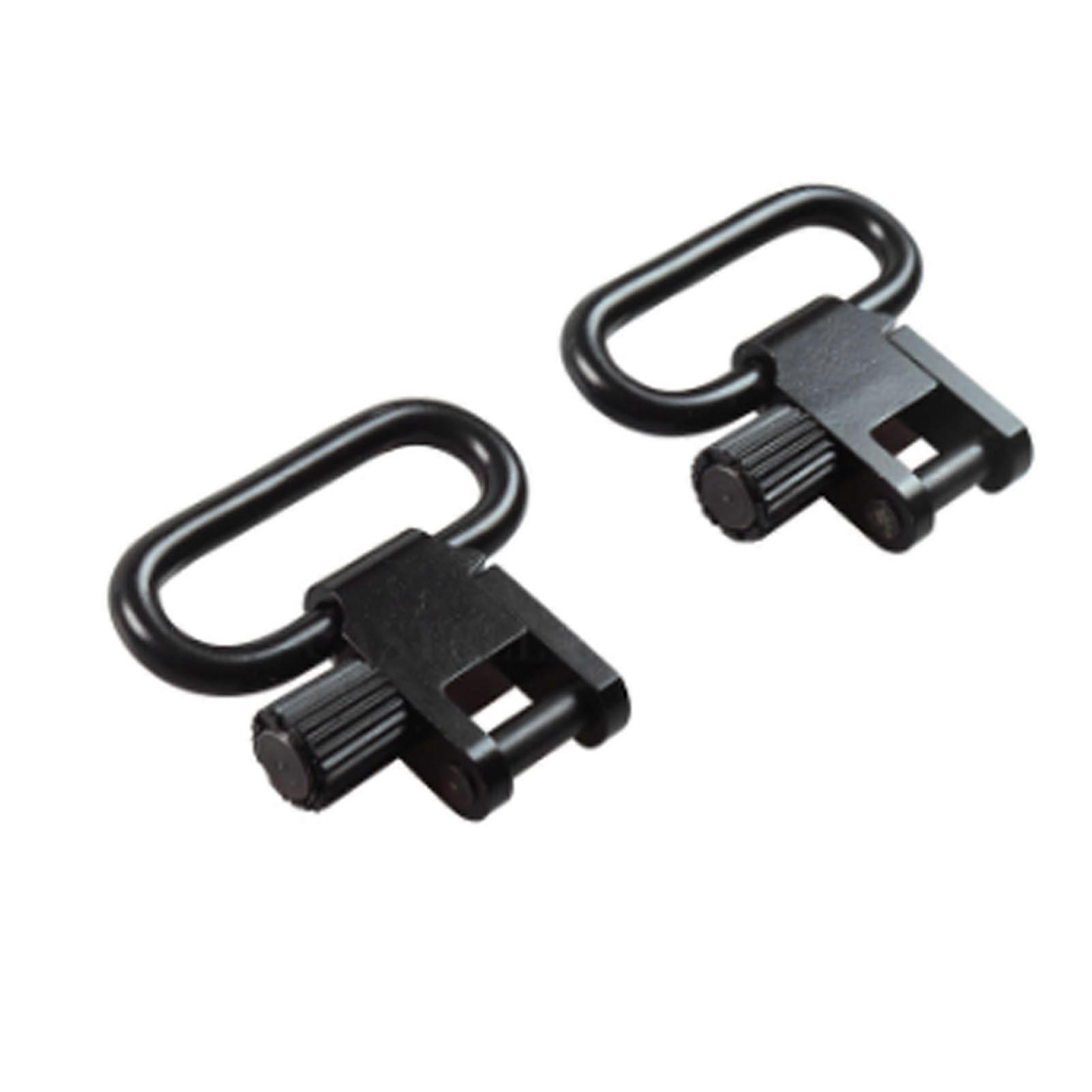 1in QD Buckle Base Sturdy Iron Quick Release 3 Screws 2 Loop Buckles Set for Straps
