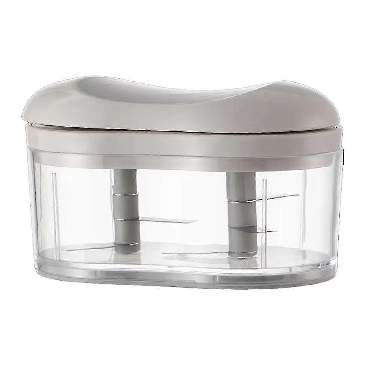 Efficient Manual Garlic & Ginger Cutter - Hand-Pushed Meat Grinder for Kitchen