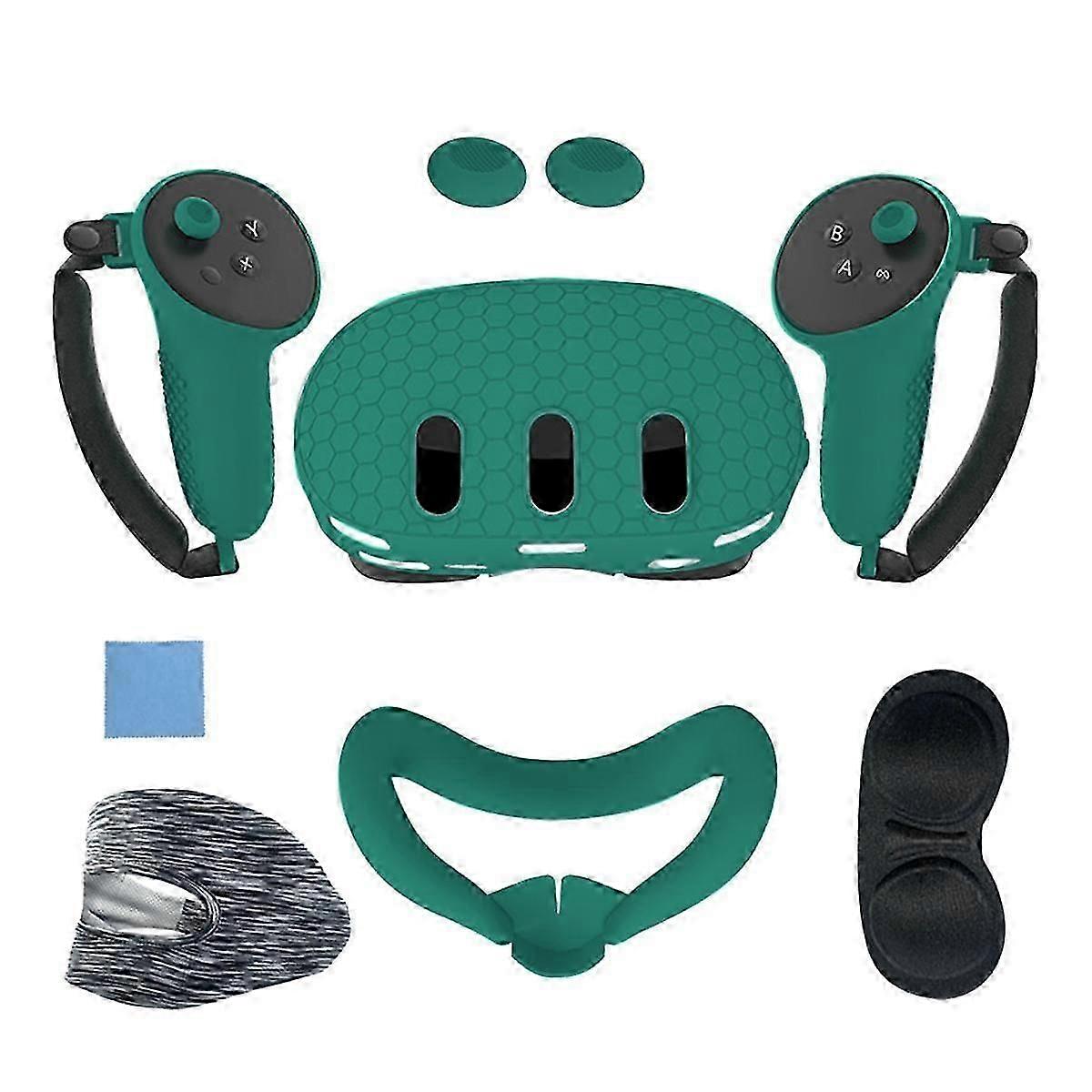 Silicone Protective Case for 3 VR Headset Head Face Cover Eye Pad Handle Grip Button Cap VR Accesso