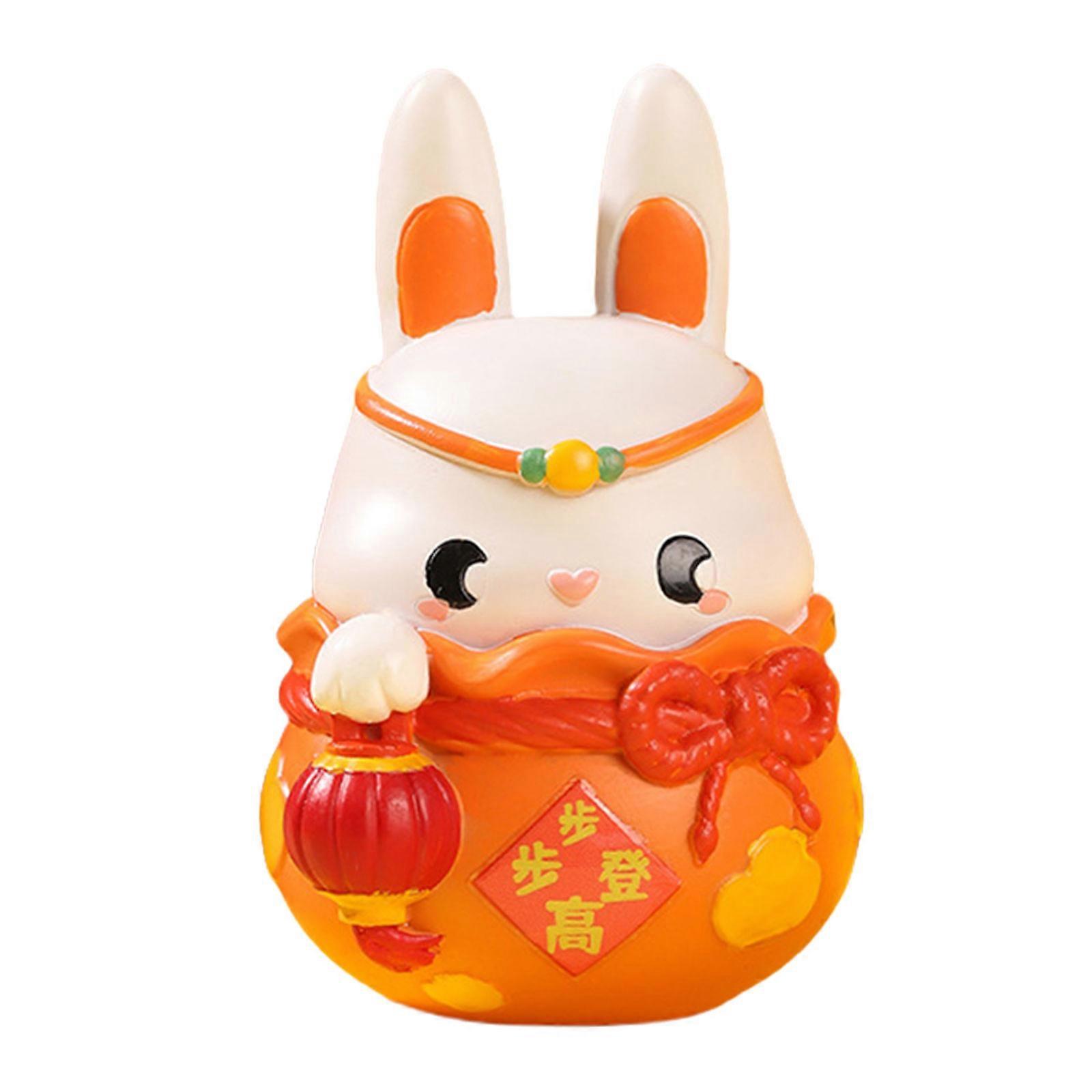 Mini Resins Rabbit Models for Creating Enchanting Landscape and Desk Ornament