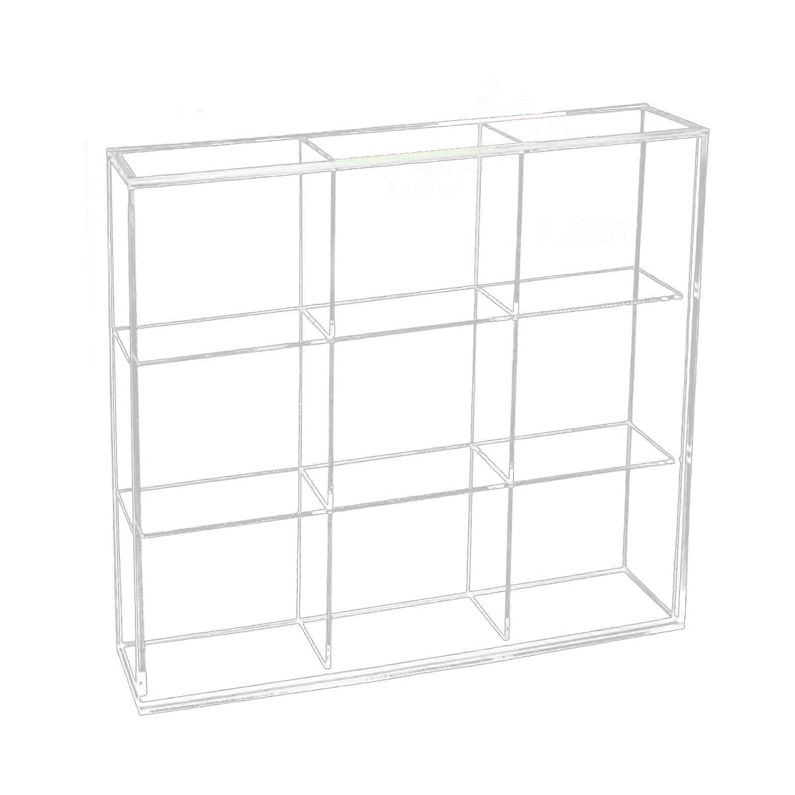 Portable Acrylic Badge Display Case with Dustproof Compartments High Transparency Storage Box for Pins and Collectibles