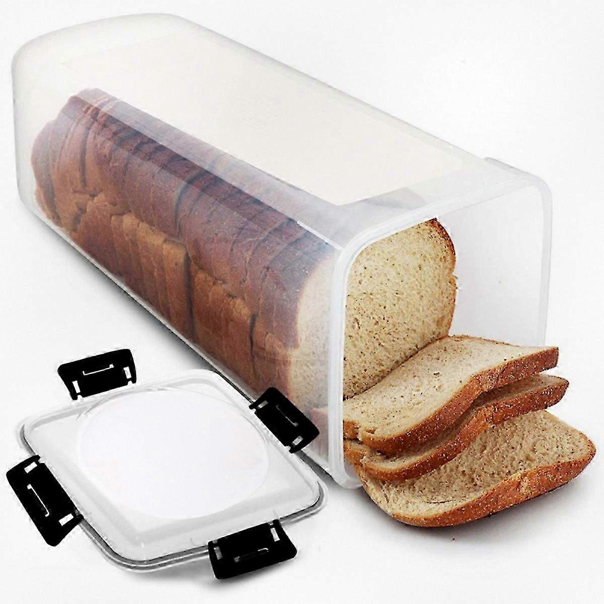 Airtight Bread Storage Container - Kitchen Organizer for Fresh Toast and Bread Keeping