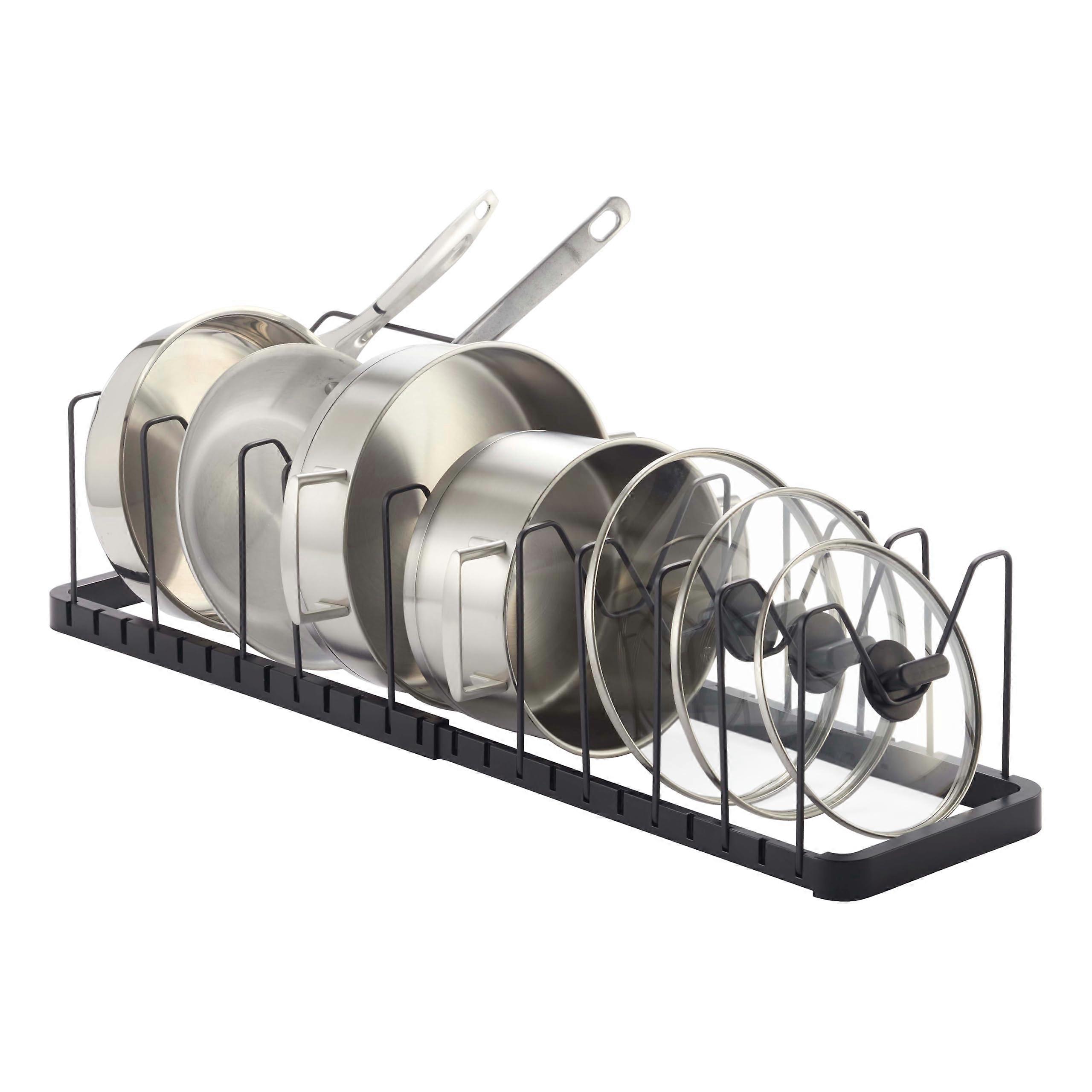 Adjustable Lid & Pan Organizer for Kitchen Drawer Storage One Size