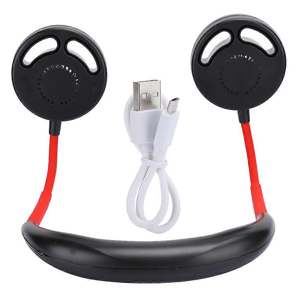 ポータブルアウトドアスポーツネックハンギングファンブレード充電なしランニング旅行用折りたたみ式ミニファン