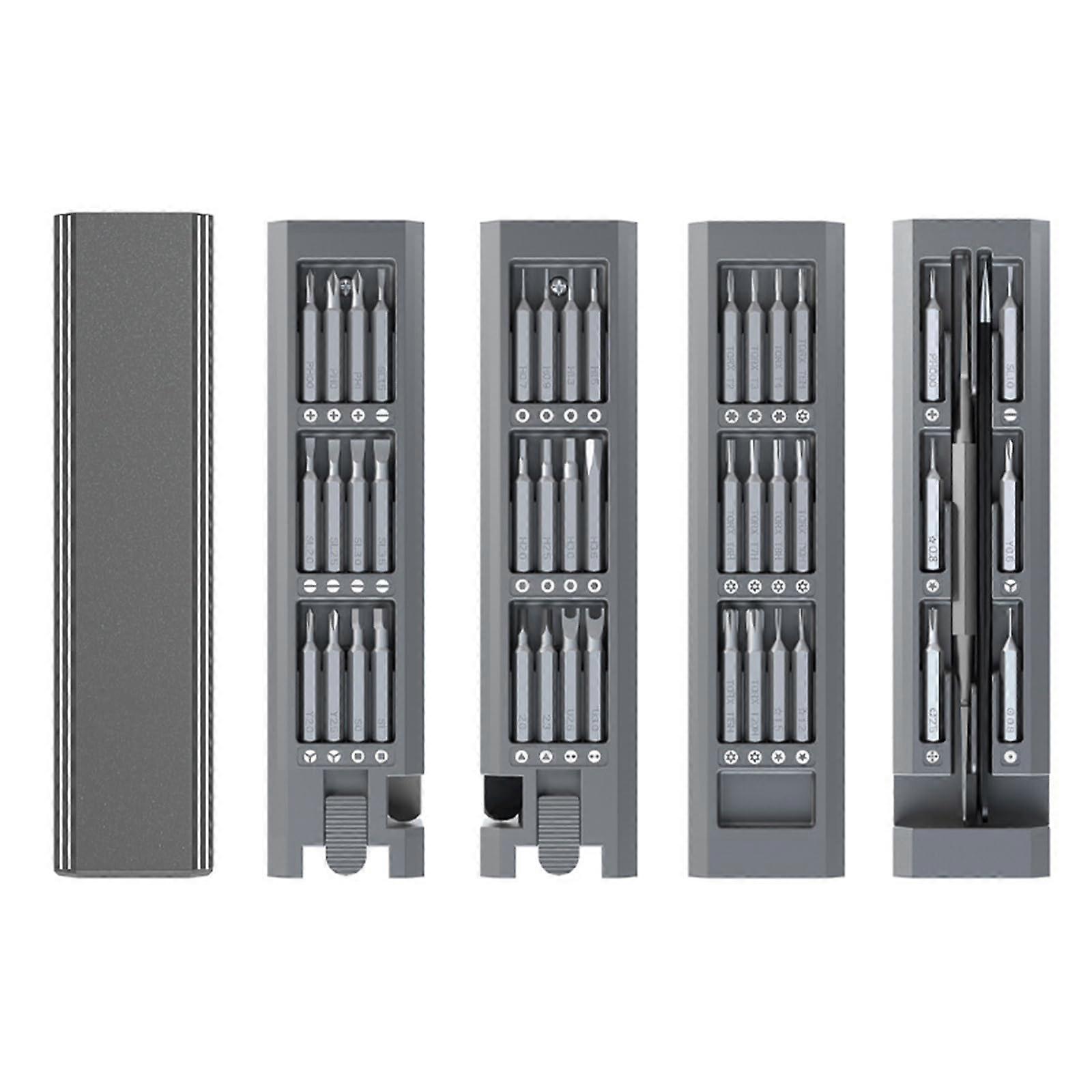 45 In 1 Magnetic Screwdriver Kit for DIY PC and Electronics Repair, Precision Tools with Various Bit Sizes and Types