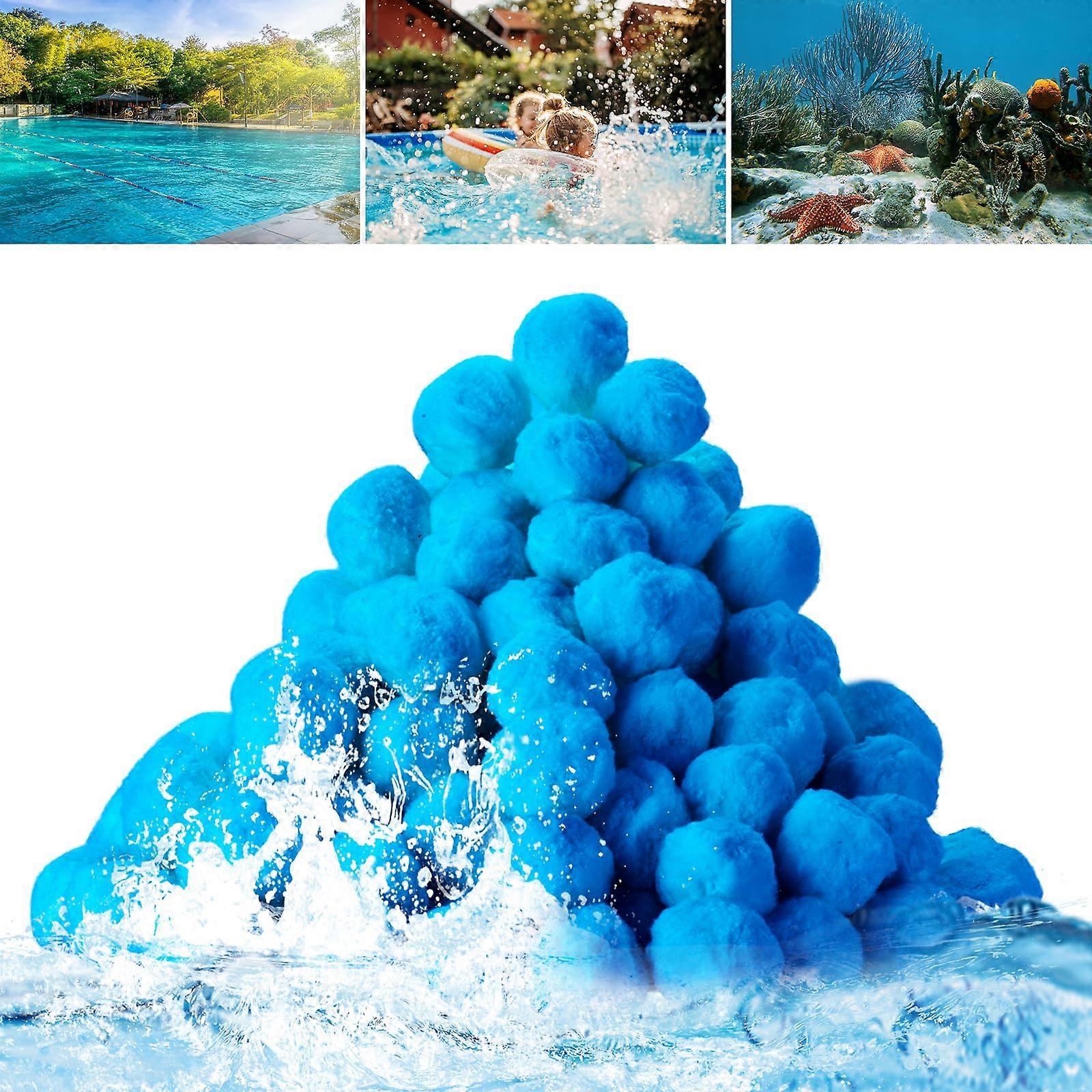 Pool Filter Balls 4.6 lbs for Sand Filter Pump, Reusable Eco-Friendly Filter Media, Compatible with Standard Filters