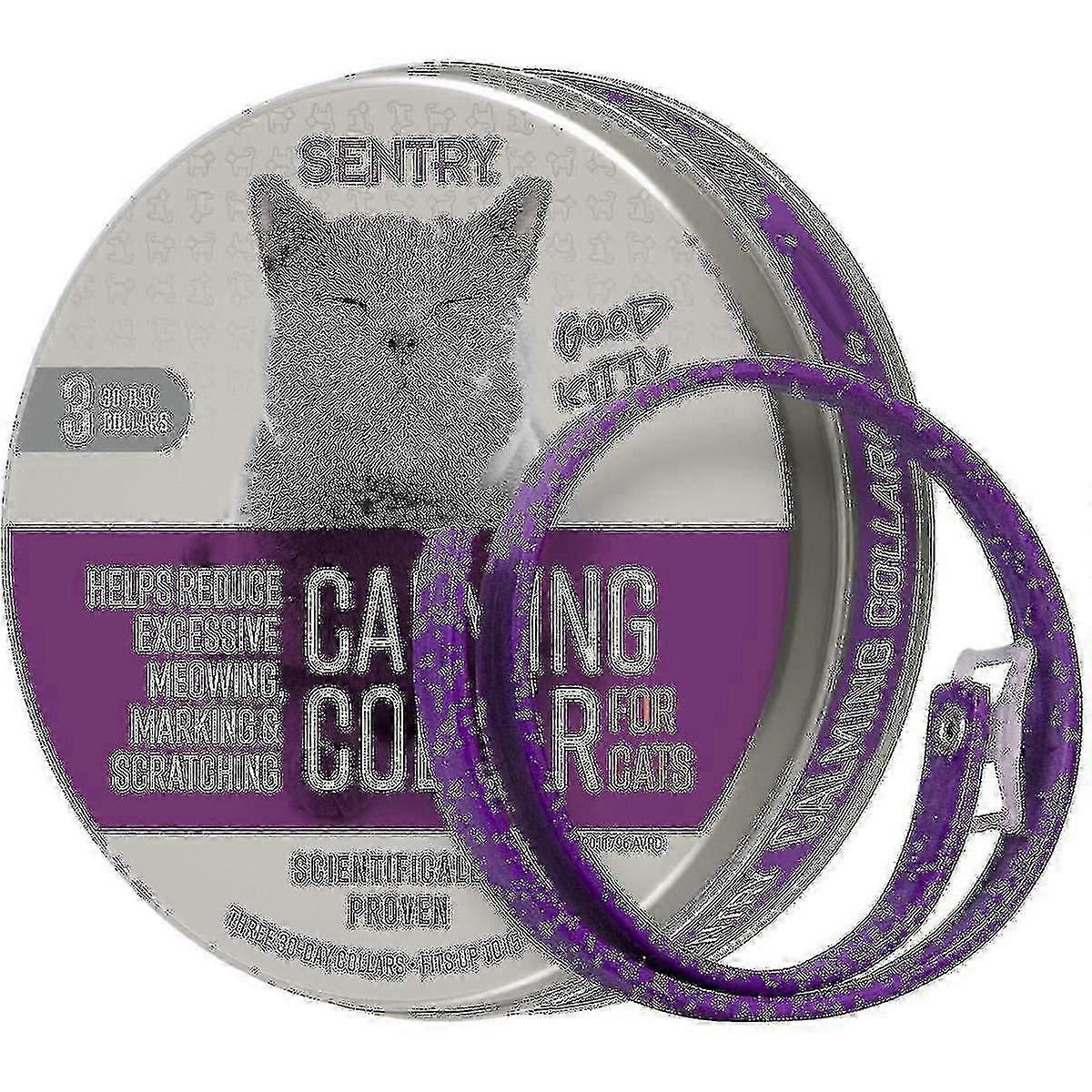 3pack Sentry Industries Calming Collar For Cats-yyc