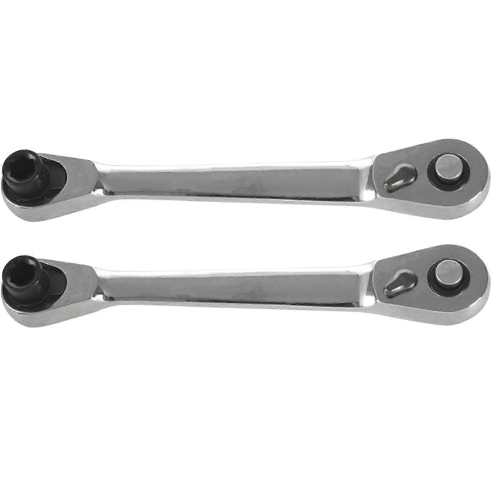 Mini Double Head Ratchet Wrench Set, Fast Socket Screwdriver Tool, 2-Piece