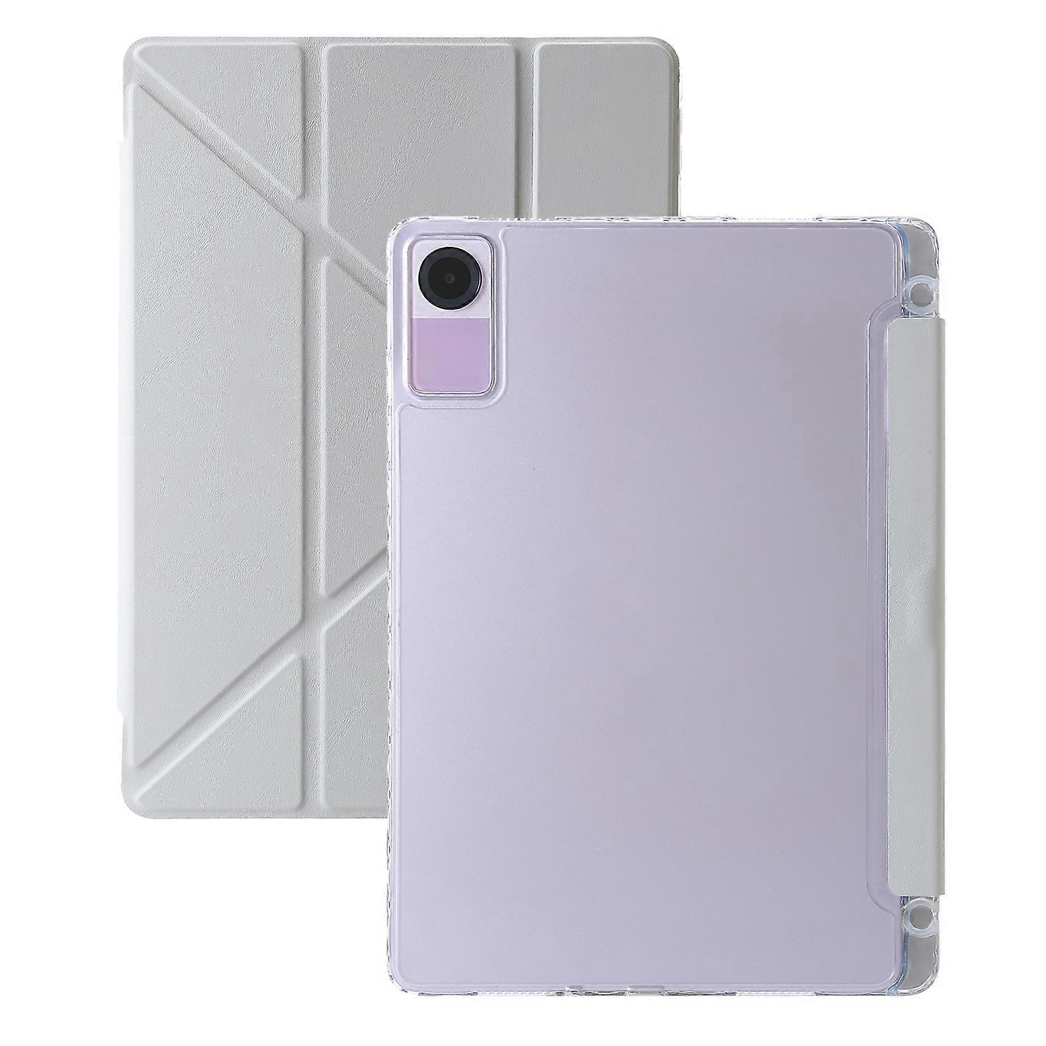 Clear Acrylic Deformation Leather Tablet Case