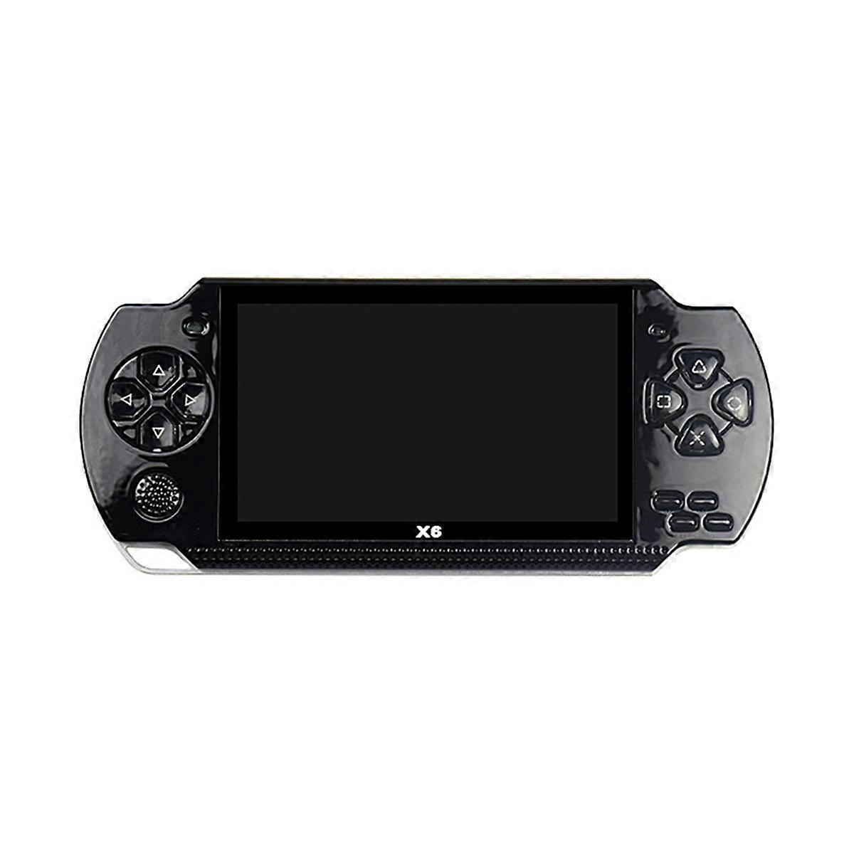 X6 Handheld Game Console 4.3 Inch Screen Mp4 Mp5 Game Player Black