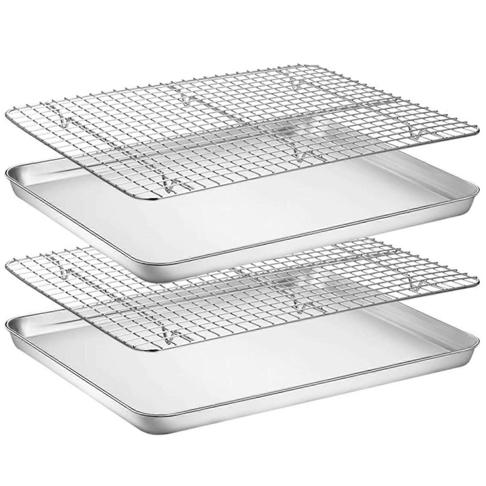 Ovens Cookie Sheet with Rack ing Highly Mirror Polished Baking Tray for Home Kitchen Cooking Baking