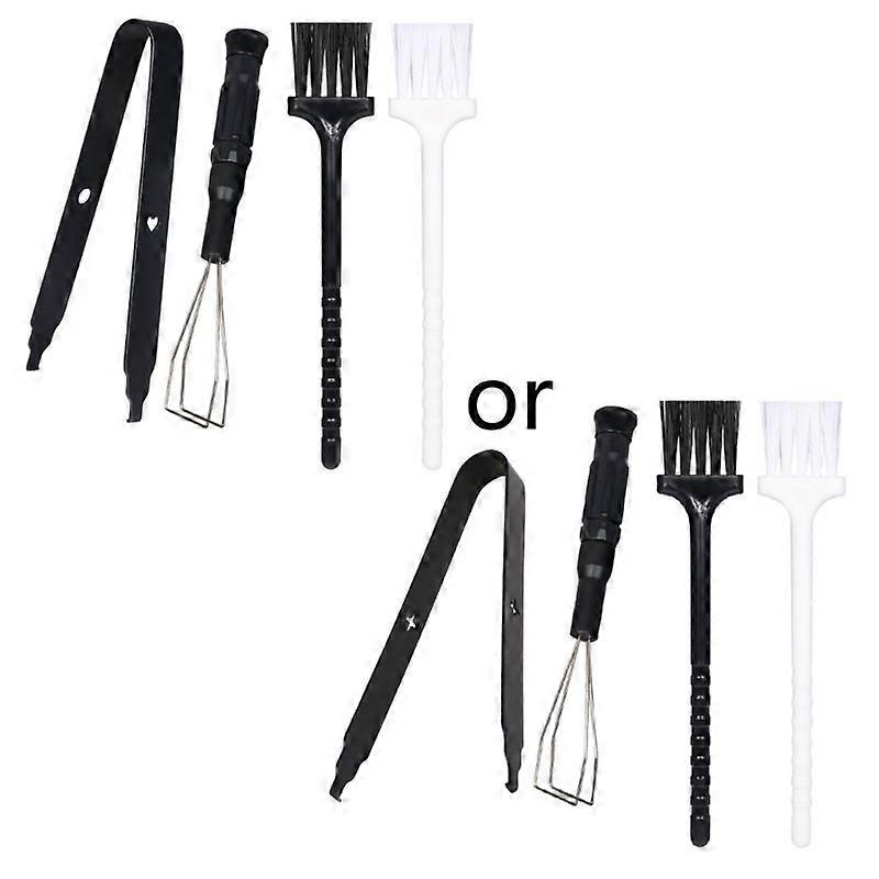 Keycap Switch Puller Stainless Steel Keycap Removal Tool+Keyboard Cleaning Brush