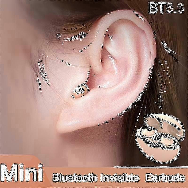 Nové A6 Mini Bluetooth Headset 5.3 Neviditeľné slúchadlá do uší Tws Redukcia šumu Spánok v ušiach Slúchadlá na hudbu (PrettyJ)