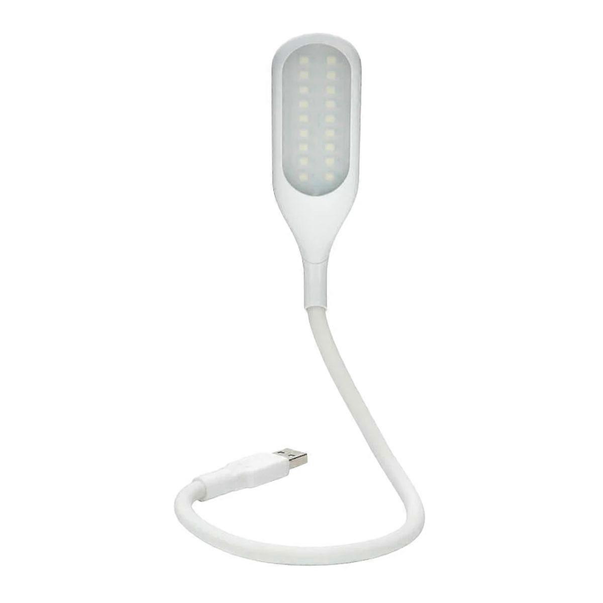 USB dimmable lamp 18 LEDs, 3 brightness levels, reading light, simple design, flexible gooseneck and touch switch, for laptops/keyboards