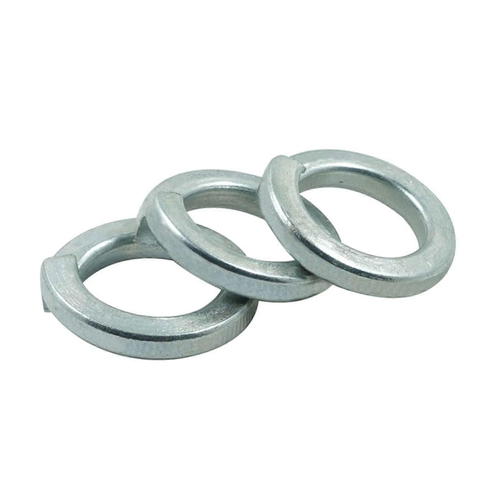 Split Lock Washers,10-100 Pcs Galvanized Shells Pad Spring Lock Washer Elastic Gasket Spring Washer, M6(100Pcs) (Color : As Show, Size : M22(10Pcs))