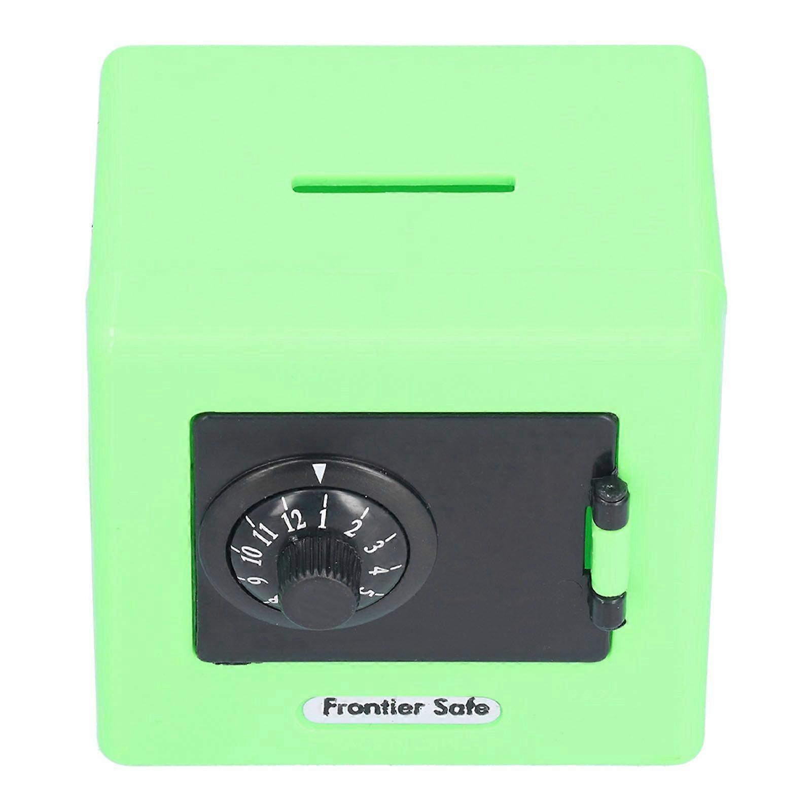 Children Money Storage Case Simulation Safe Box Coded Lock Coin Cash Saving Box for KidsGreen