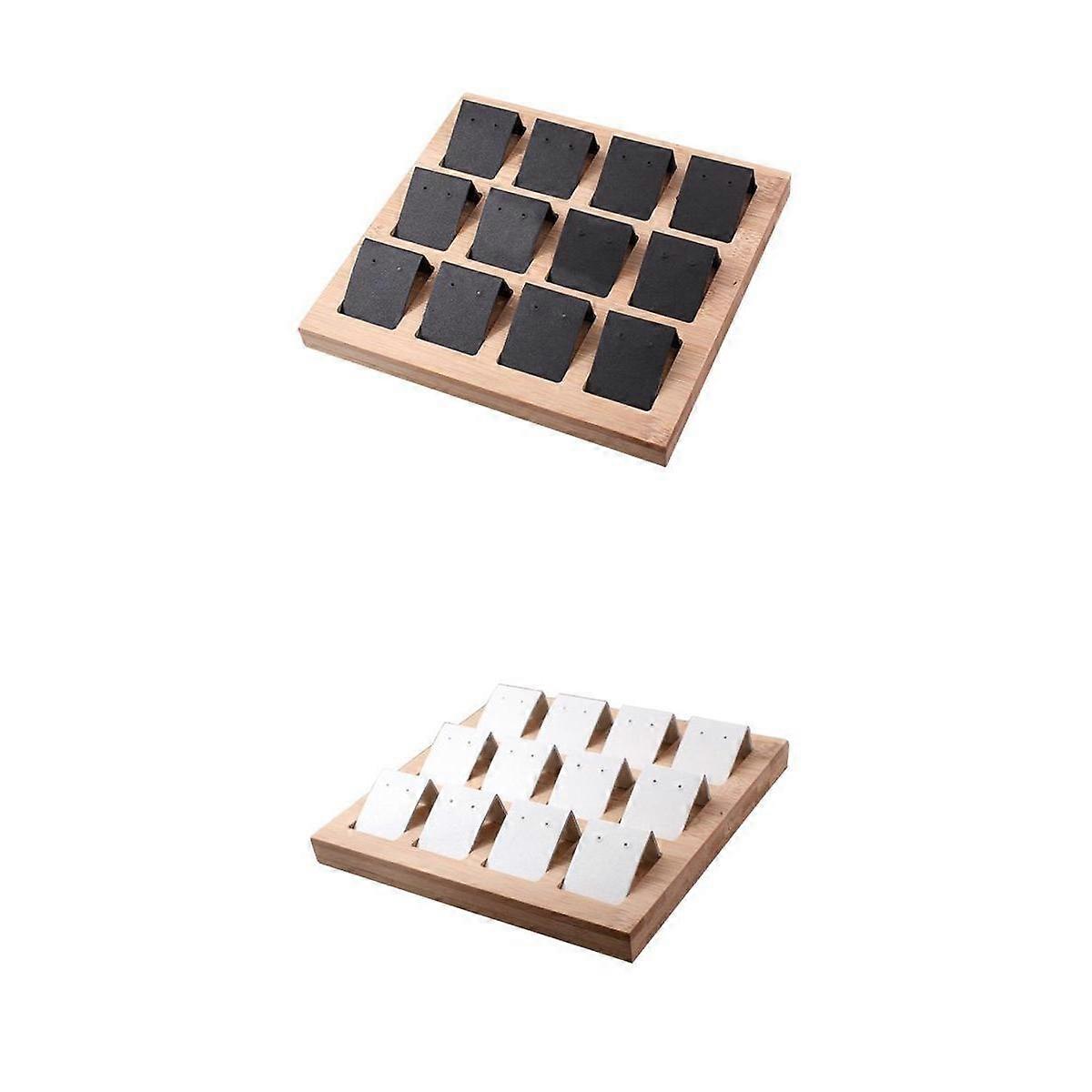 24 Stuks Oorbel Kaarthouder met Dienblad voor Sieraden Accessoire Display