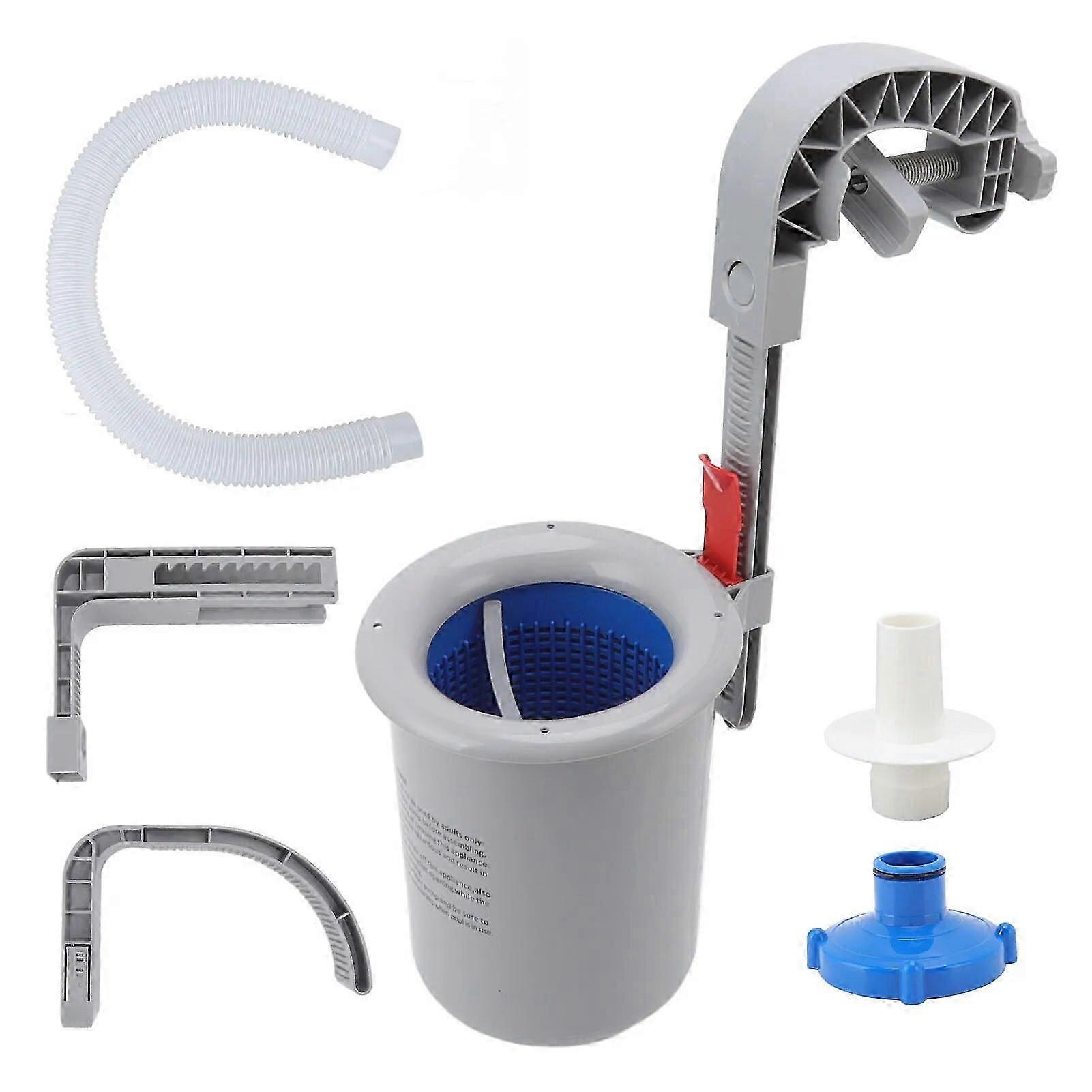 Swimming Pool Surface Skimmer Plastic Wall Mounted Automatic Cleaner Filter Debris Collector