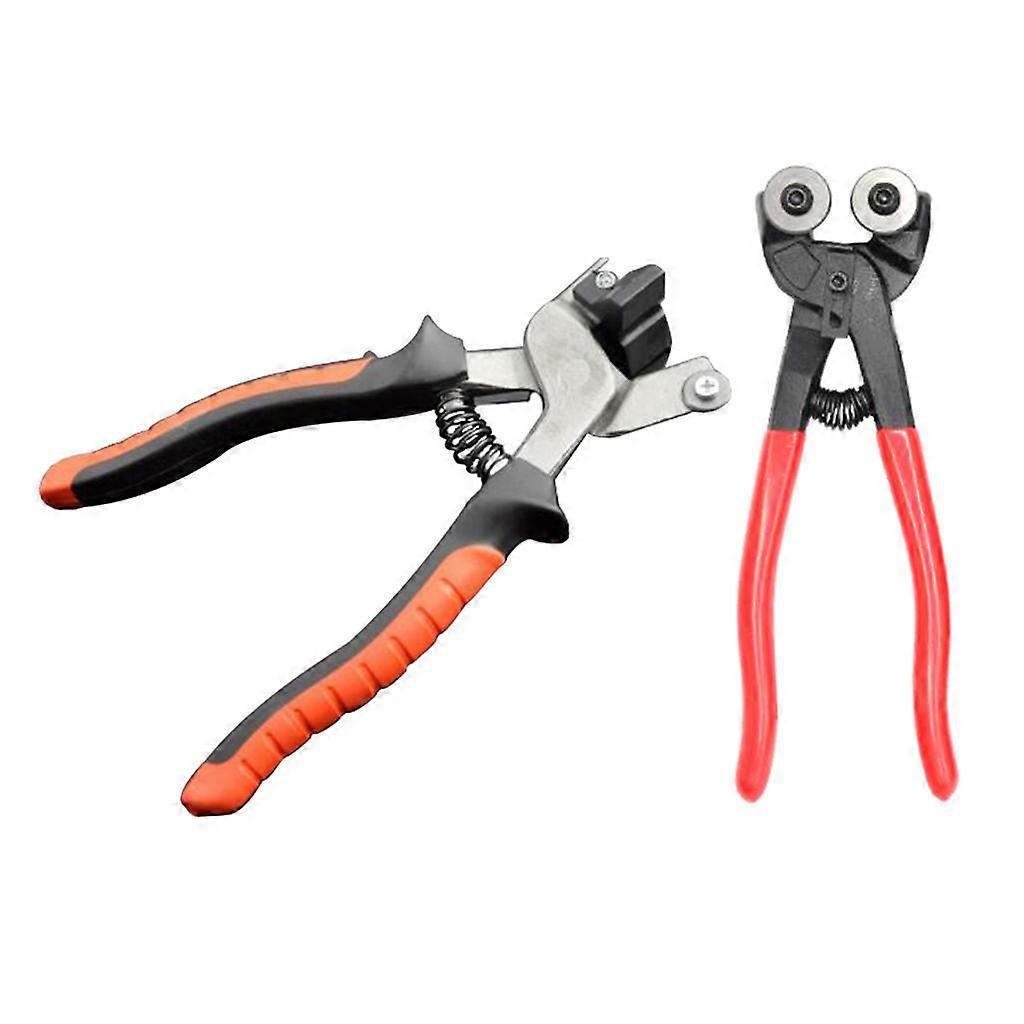 2x Mosaic Cut Nippers Tile Plier Double Round Wheeled Plier with