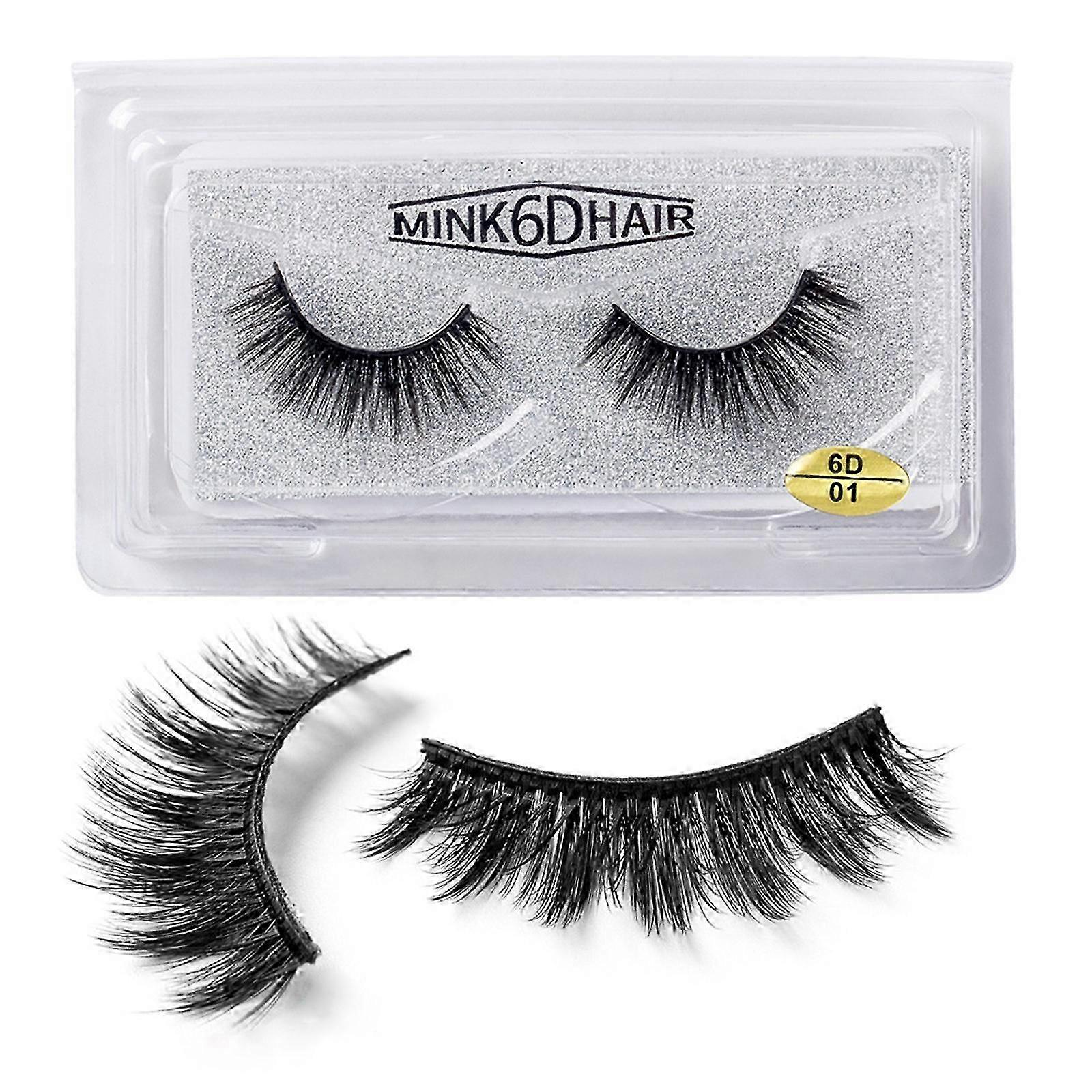 6D False Eyelashes Eyelashes Exaggerated Eyelashes Three-dimensional Thick Mink Fake Eyelashes PU6733
