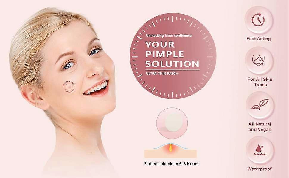 Pimple Patch Ultra Thin Water Impermeable Pimple Spot Sticker for All Types of Face Skin