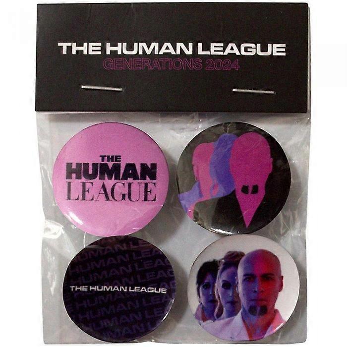 The Human League Generations Tour 24 Pin Badge Set (Pack of 4)