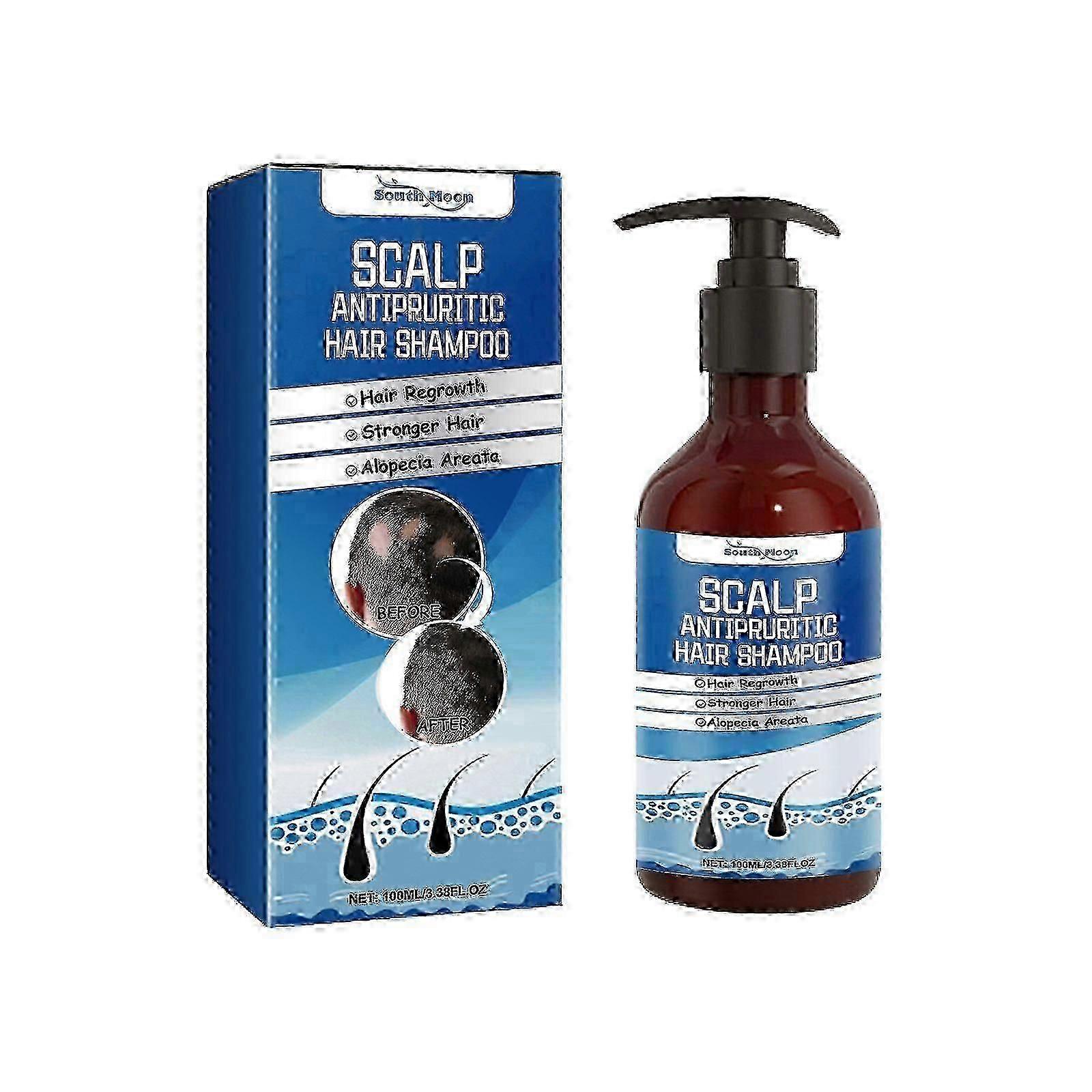 Scalp Antipruritic Hair Shampoo, Smoothing Hair And Moisturizing Scalp Dense Hair Anti-Fixative Shampoo