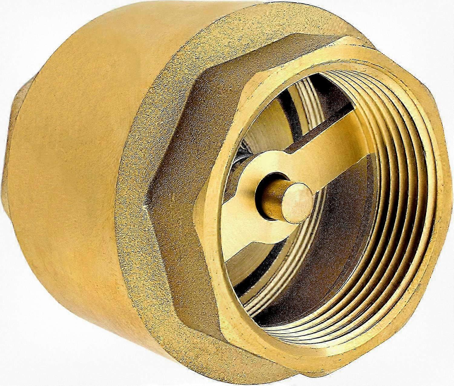 1 1/2 Inch Check Valve Crafted From Durable High-Quality Brass, Rust-resistant And Leak-proof For Use With Pumps And Washing Machines