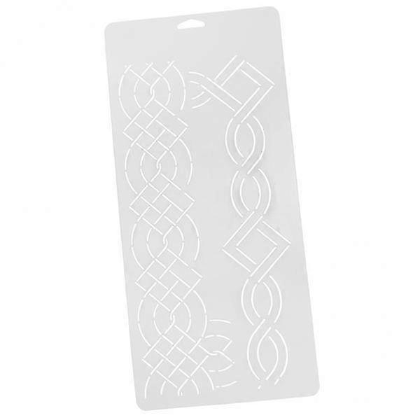 2x Plastic Drawing Template Stencil for Quilting Embroidery Patchwork Sewing #7