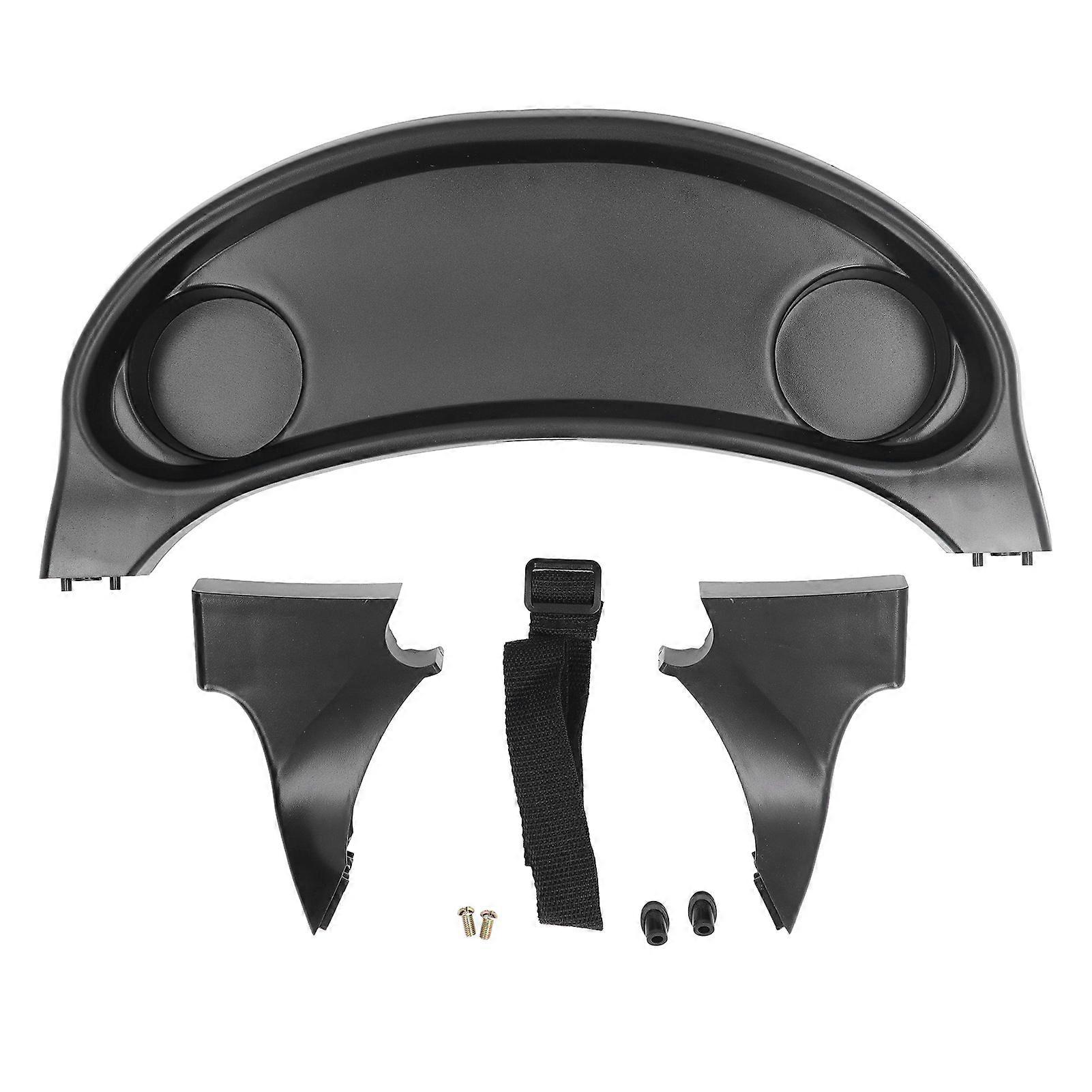 Stroller Snack Tray with Cup Holder Quick Installation Stroller Tray Attachment for Baby Toddler Feeding and Storage