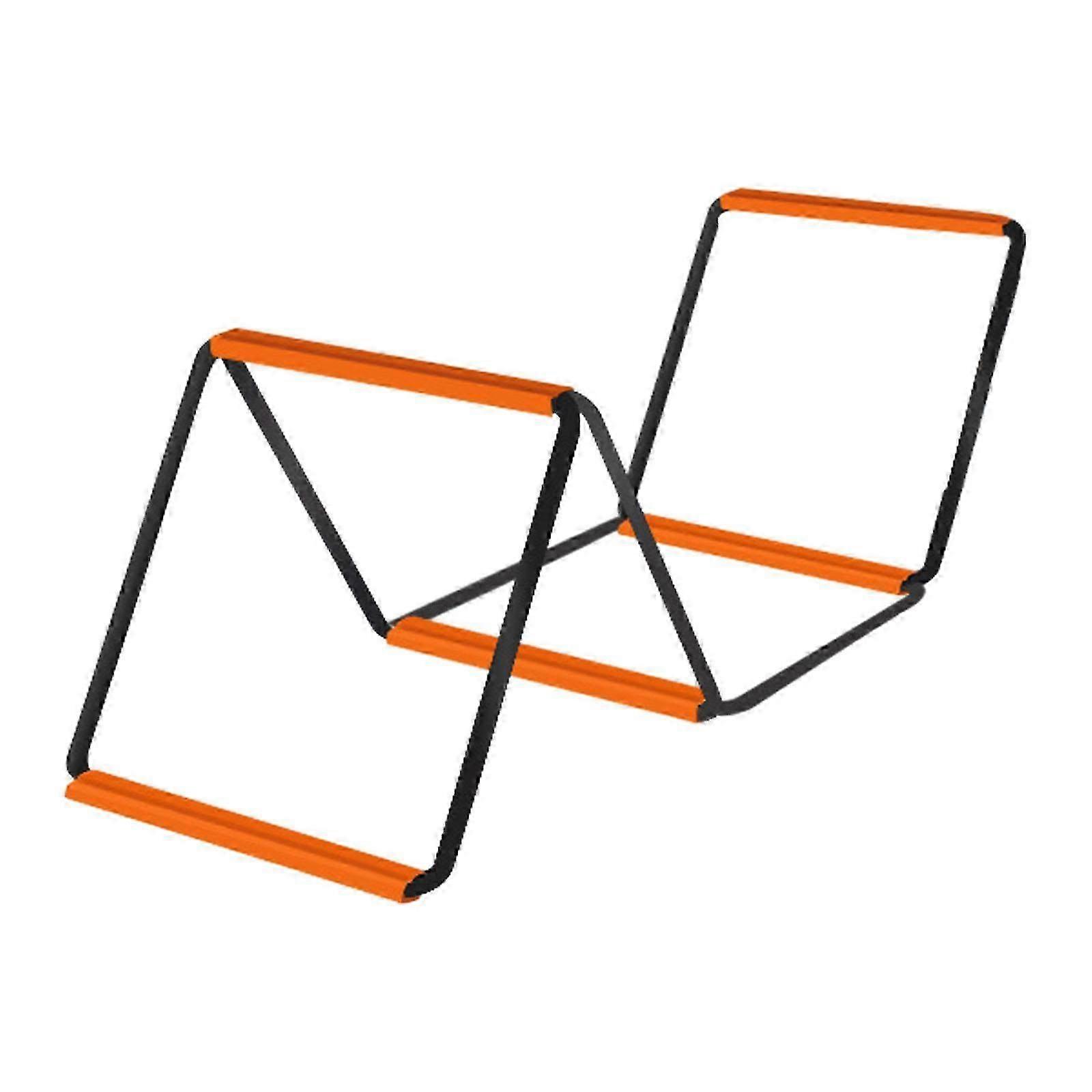 Portable Folding Agility Ladder for Football Training, Easy Setup Footwork Trainer with 4 Grids, No Bag Required