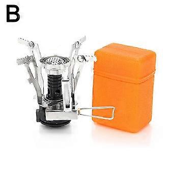 1 Piece Aluminum Backpacking Stove Compact Foldable Camping Cooker with Plastic Case for Hiking Travel 1pcs