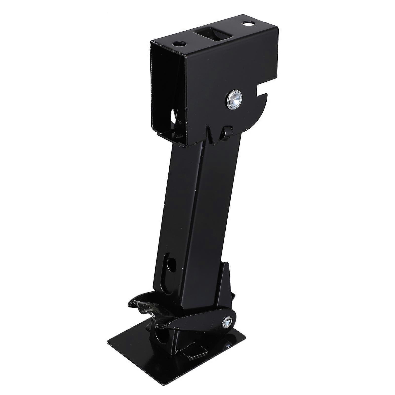 Black Steel Trailer Stabilizer Jack for Repair with Great Load Bearing Capacity and Compact Design