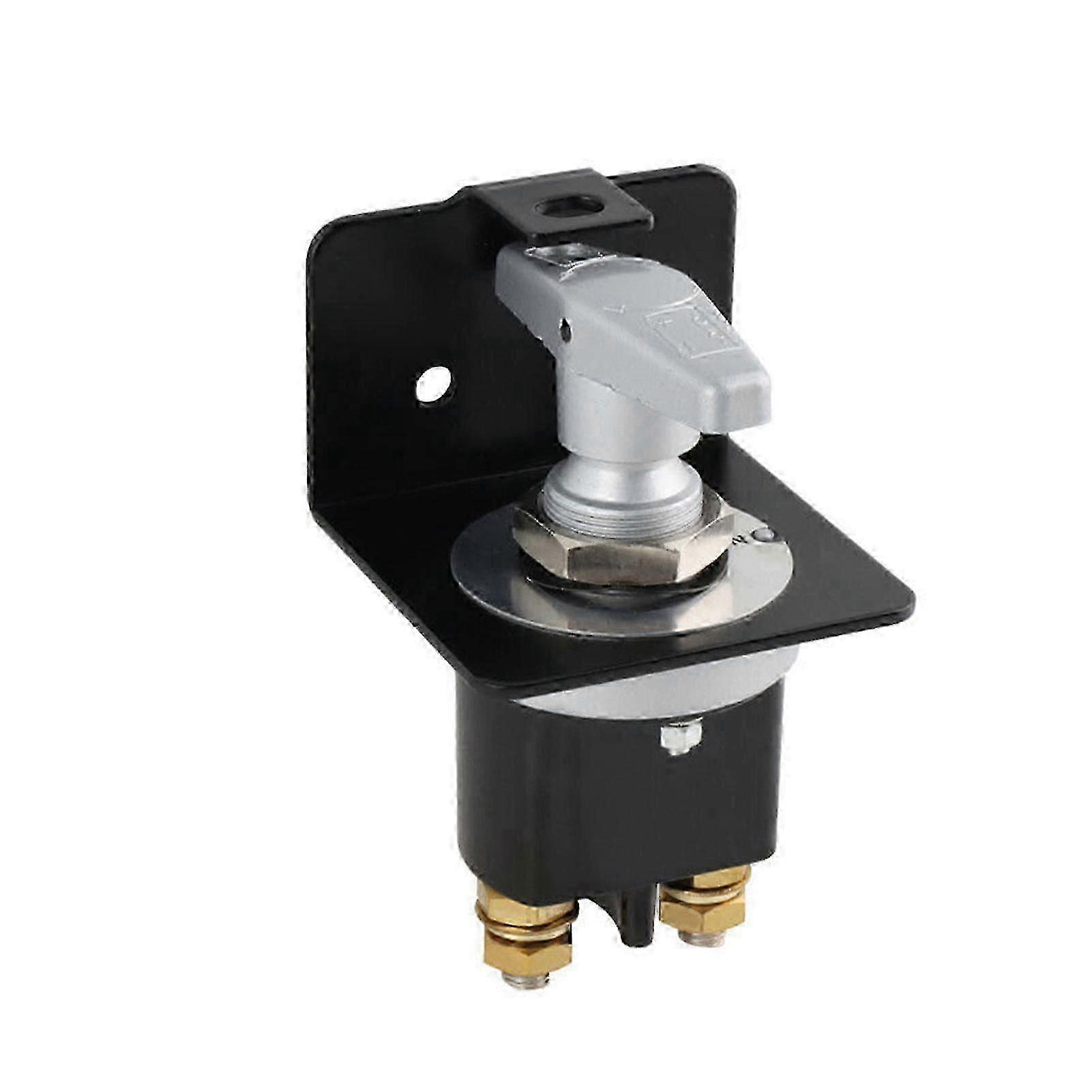 High Current 500A Waterproof Battery Disconnect Switch with Lock-out Plate for Vehicles such as Cars, Trucks, RVs, and Yachts in Europe, Com