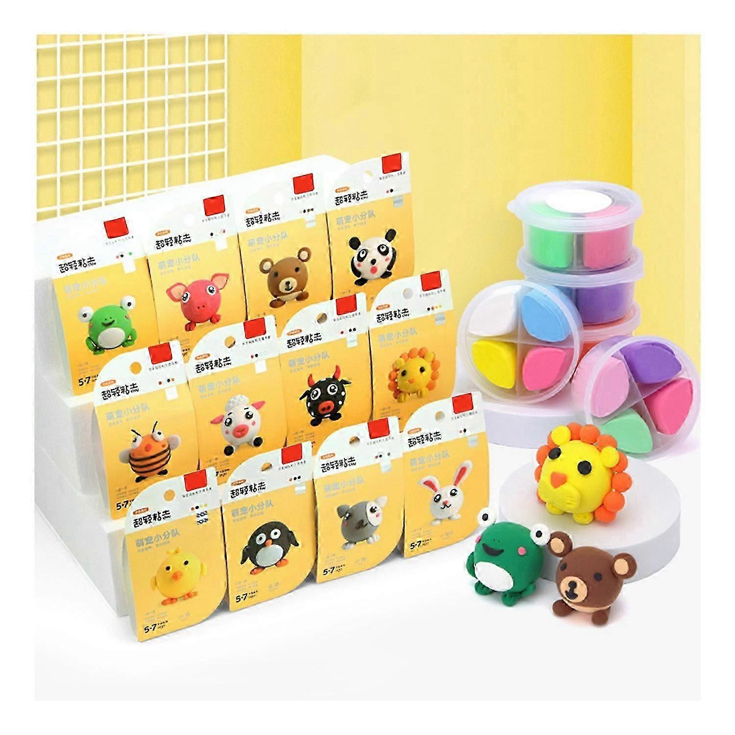 Air Dry Clay Kit for Kids Beginner-Friendly Creative Molding Clay Set with Tools Super Light DIY