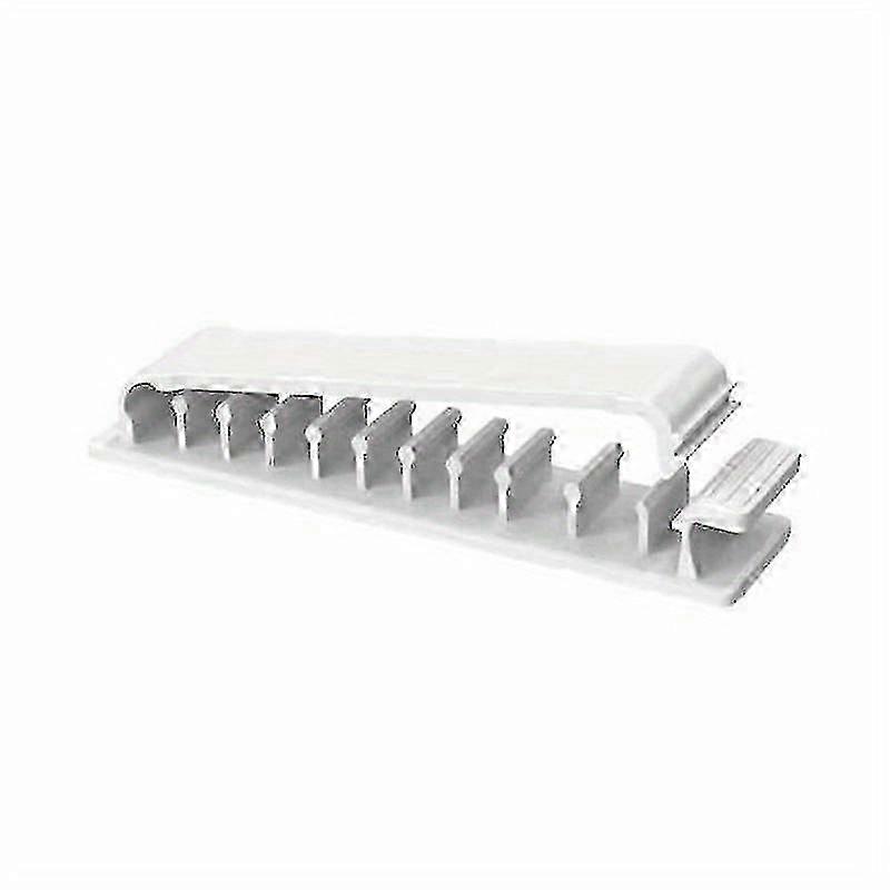 5pcs 10-Pack White Cable Clips - Durable Plastic Cord Organizers