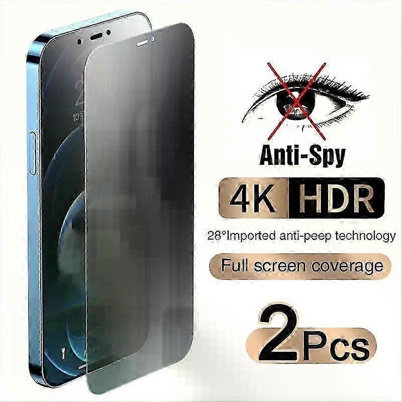 Huiyun 2PCS Privacy Screen Protector For iPhone 12 Pro